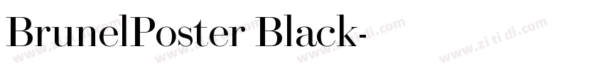 BrunelPoster Black字体转换